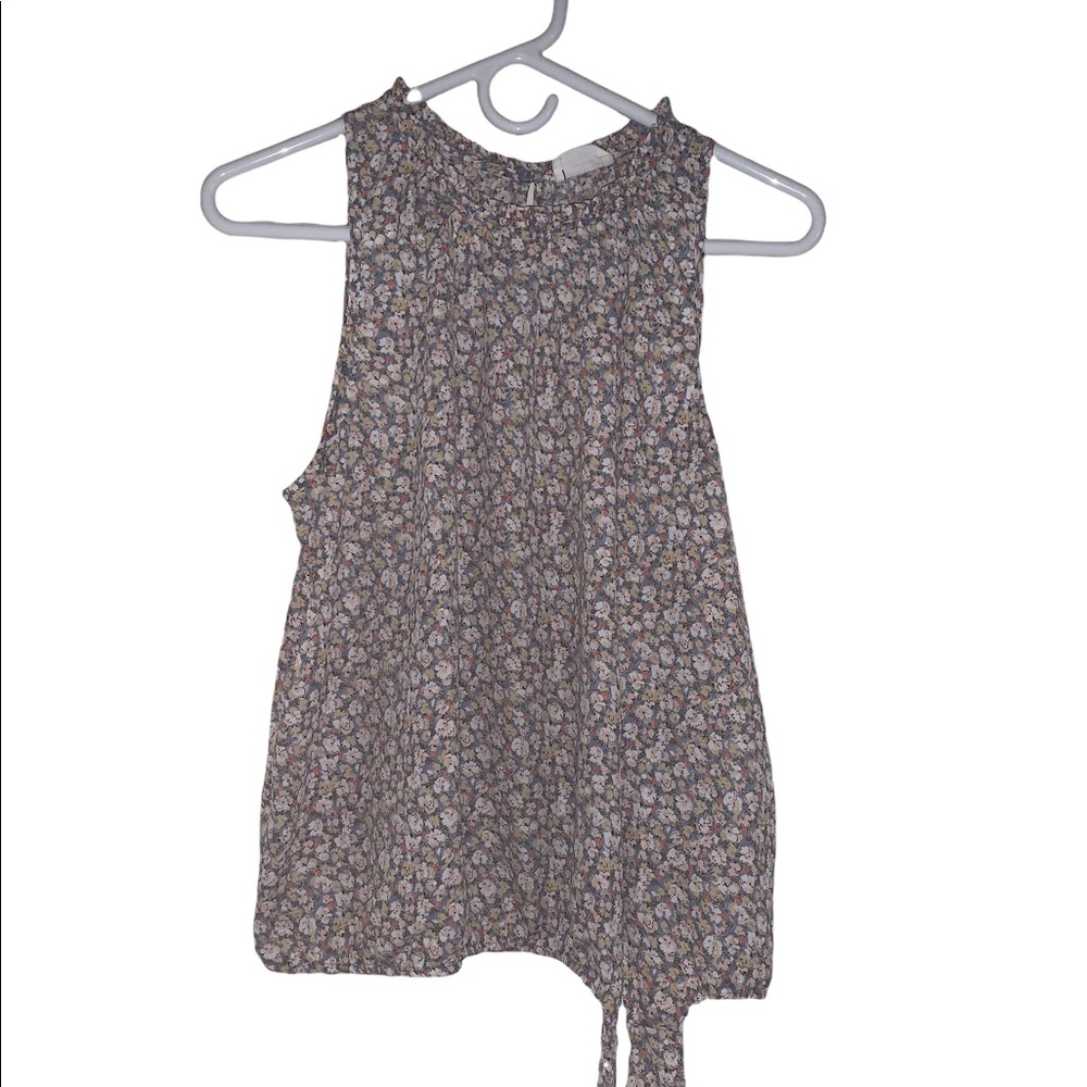 Cute Floral Short Sleeve Top